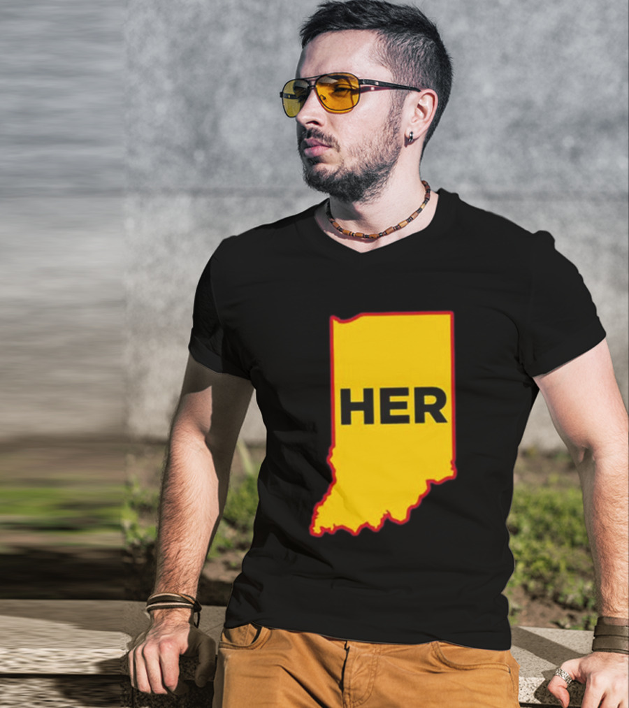 Indiana HER Map T-Shirt