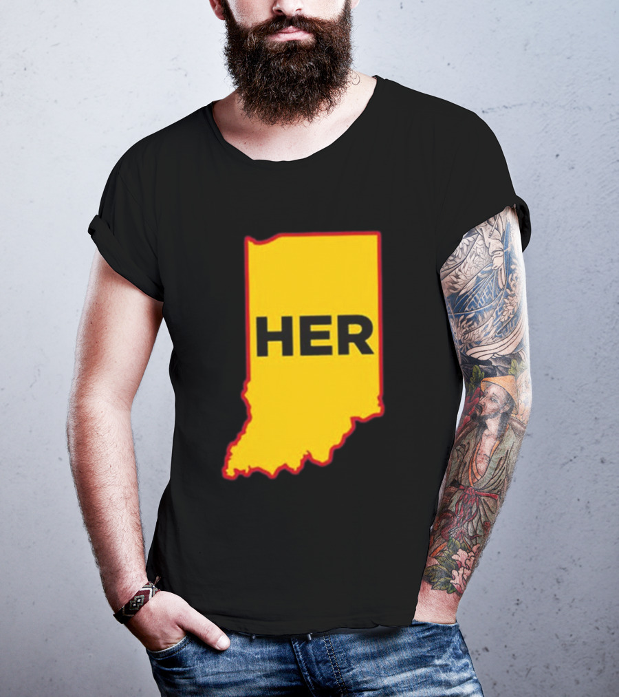 Indiana HER Map T-Shirt