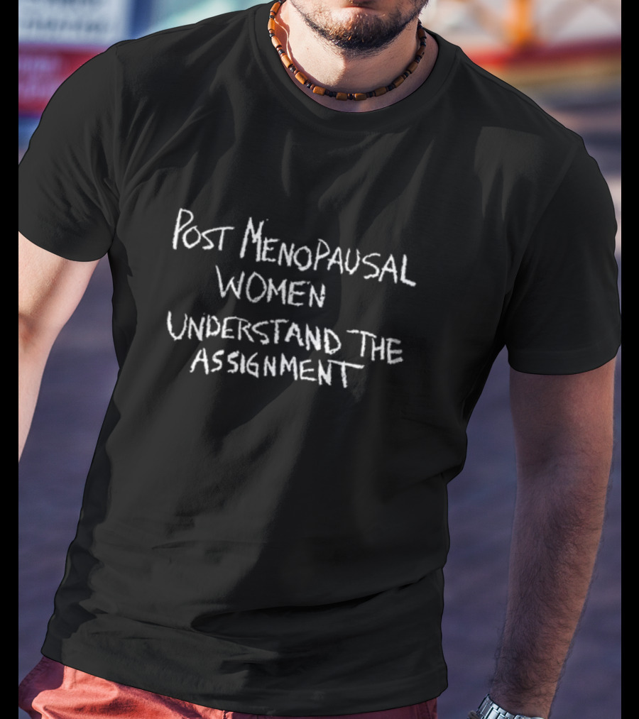 Post Menopausal Women Understand The Assignment T-Shirt