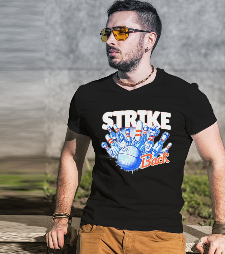 STRIKE Back Bowling And Star Wars Mashup T-Shirt