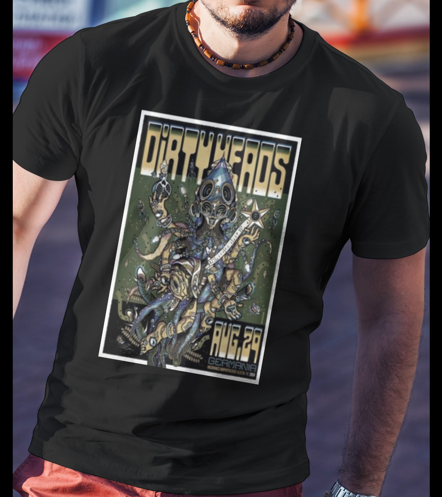 Dirty Heads Germania Insurance Amphitheater Aug 29 Austin TX Surreal Creature T-Shirt