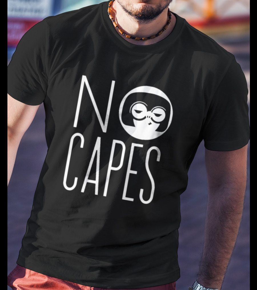 Edna Mode No Capes The Incredibles Disney Logo Iconic T-Shirt