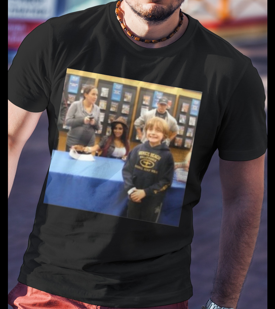 Jake Shane With Nicole Snooki Lavelle Venice Beach Surf Wear T-Shirt