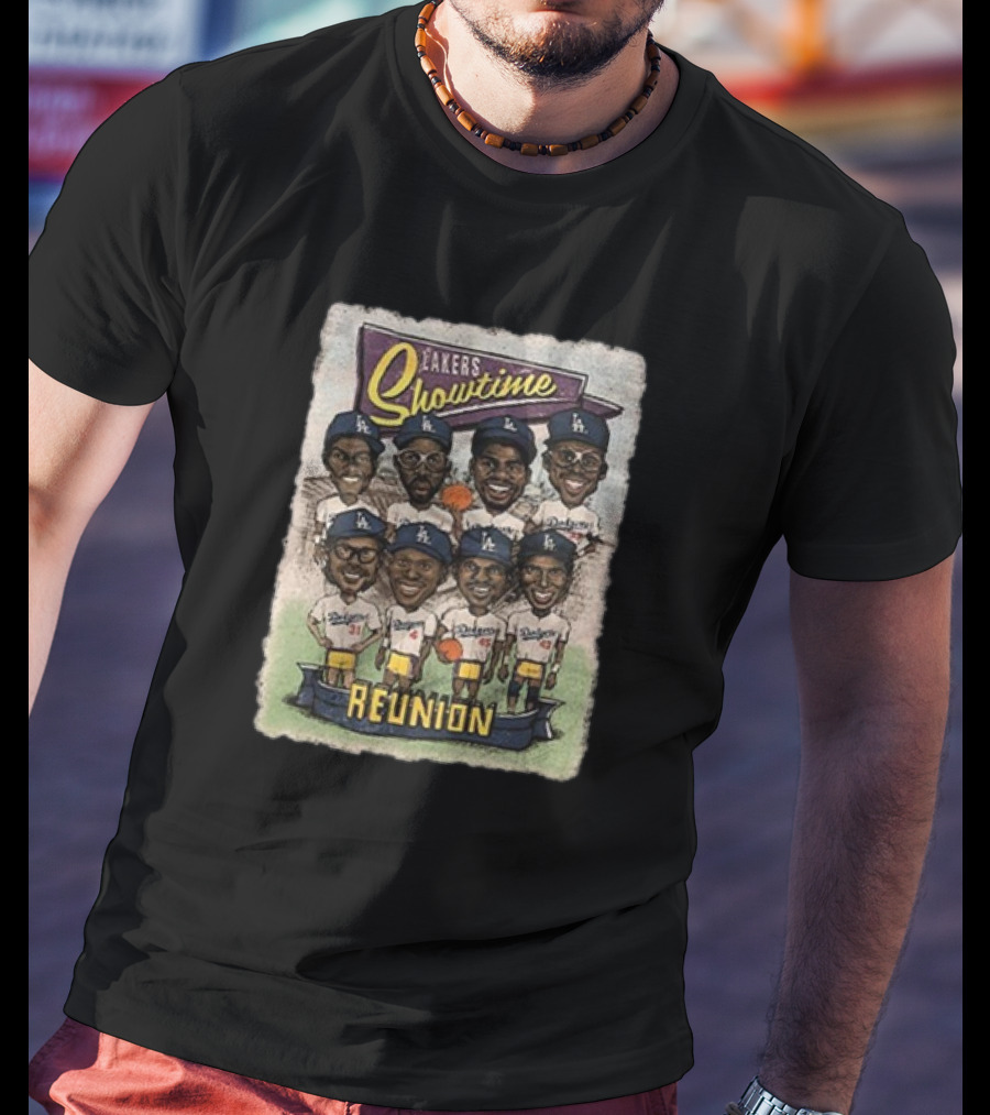 Lakers Showtime Reunion Los Angeles Dodgers T-Shirt