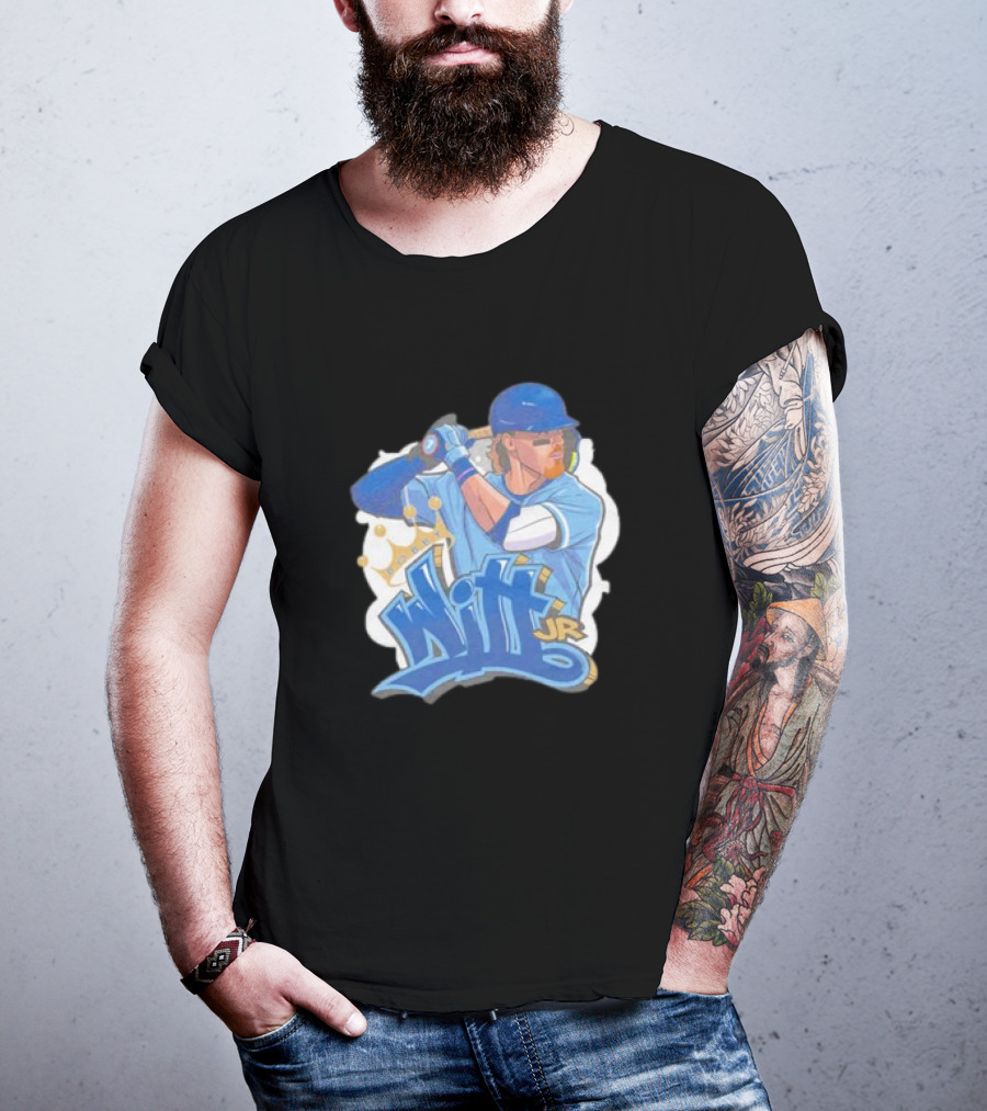 Bobby Witt Jr Kansas City Royals Graffiti Art With Crown T-Shirt
