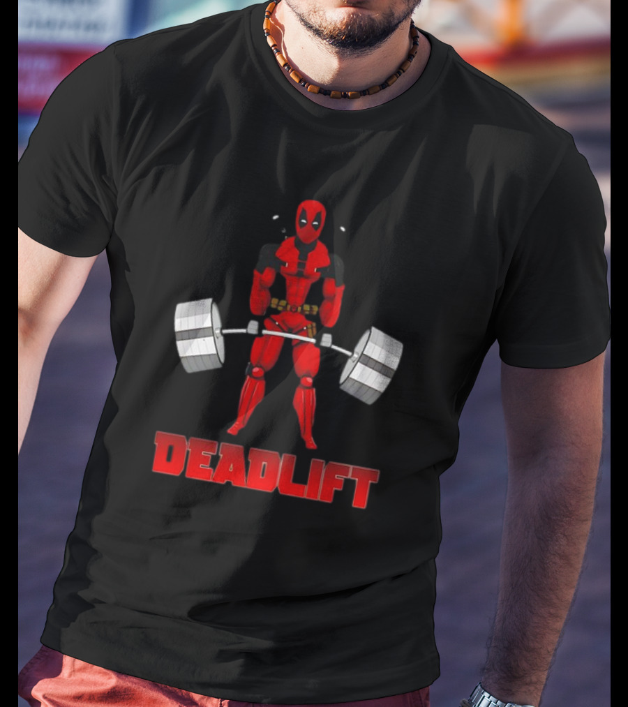 Deadpool Papa Swolio Deadlift T-Shirt