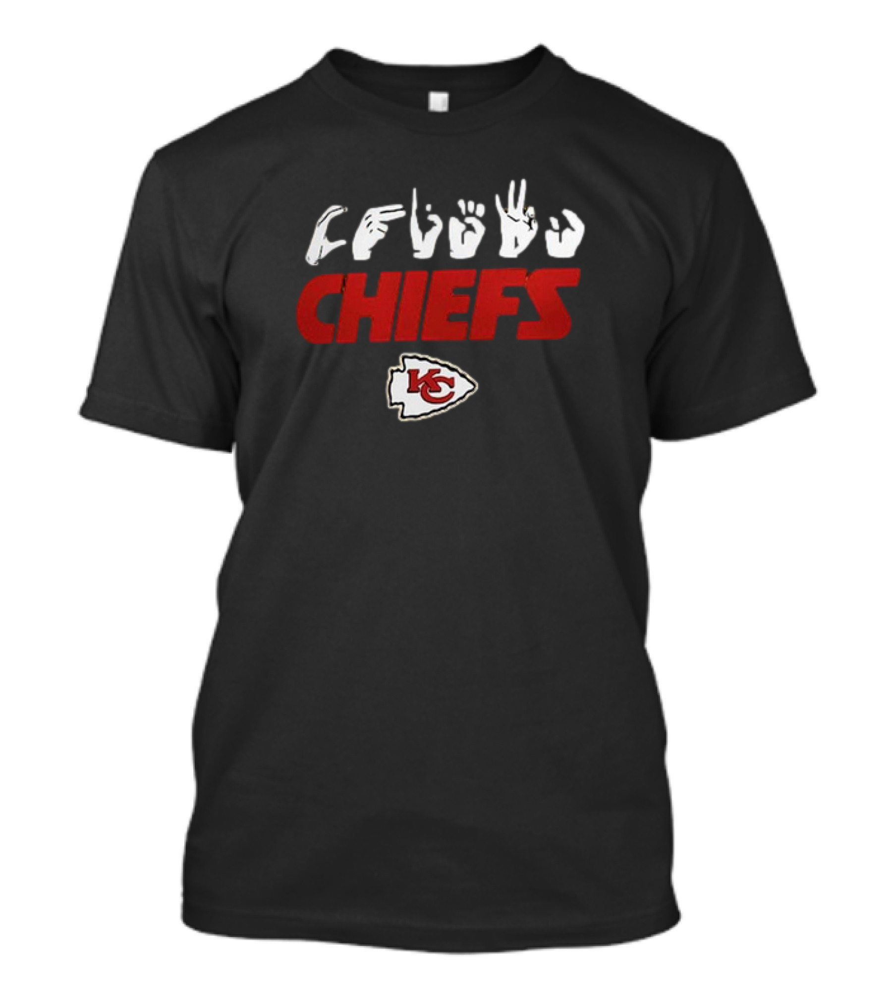 Kansas City Chiefs ASL Love Sign NFL Homage T-Shirt