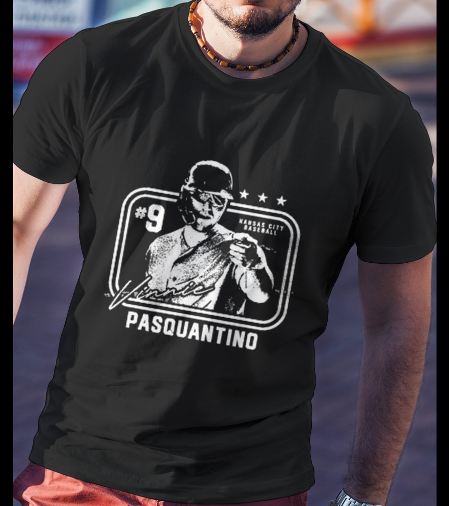 Vinnie Pasquantino #9 Kansas City Baseball Signature T-Shirt