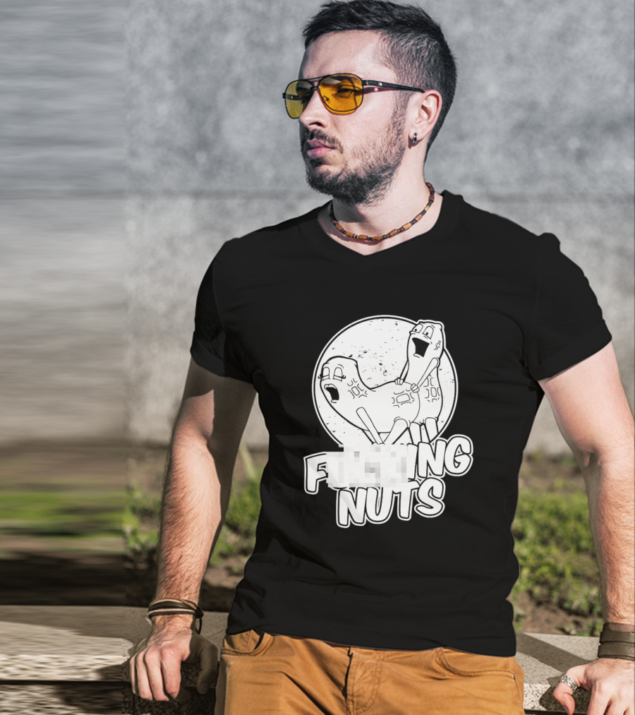 Fking Nuts Peanuts Cartoon Humor T-Shirt