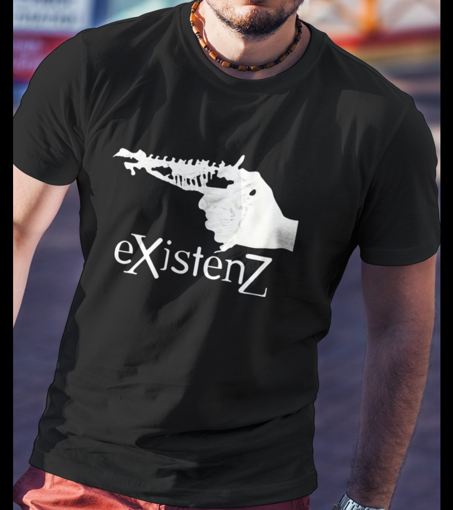 Gristle EXistenZ Skeletal Gun T-Shirt