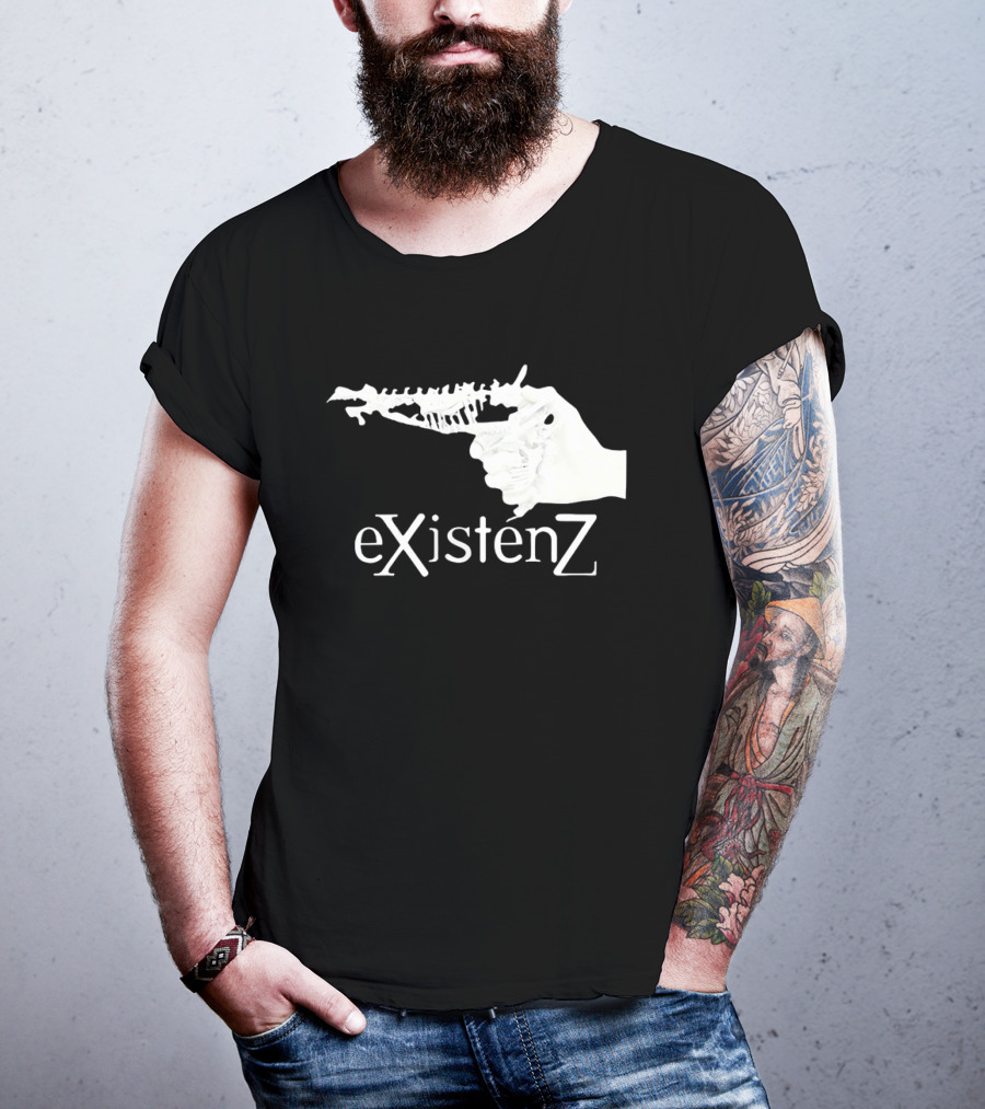 Gristle EXistenZ Skeletal Gun T-Shirt