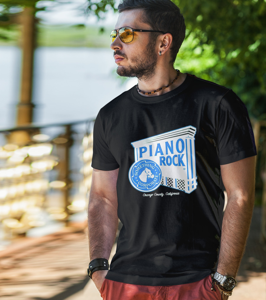 Piano Rock Something Corporate Orange County California T-Shirt