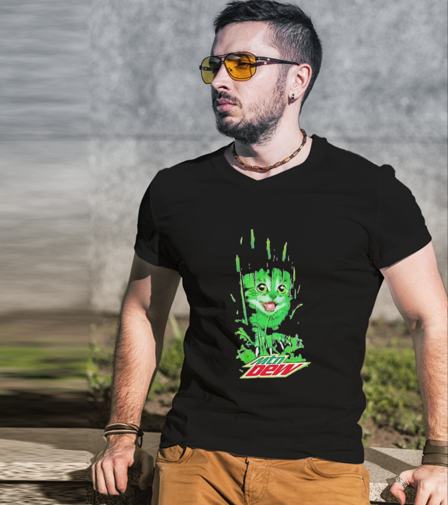 Mtn Dew Green Cat Splash T-Shirt