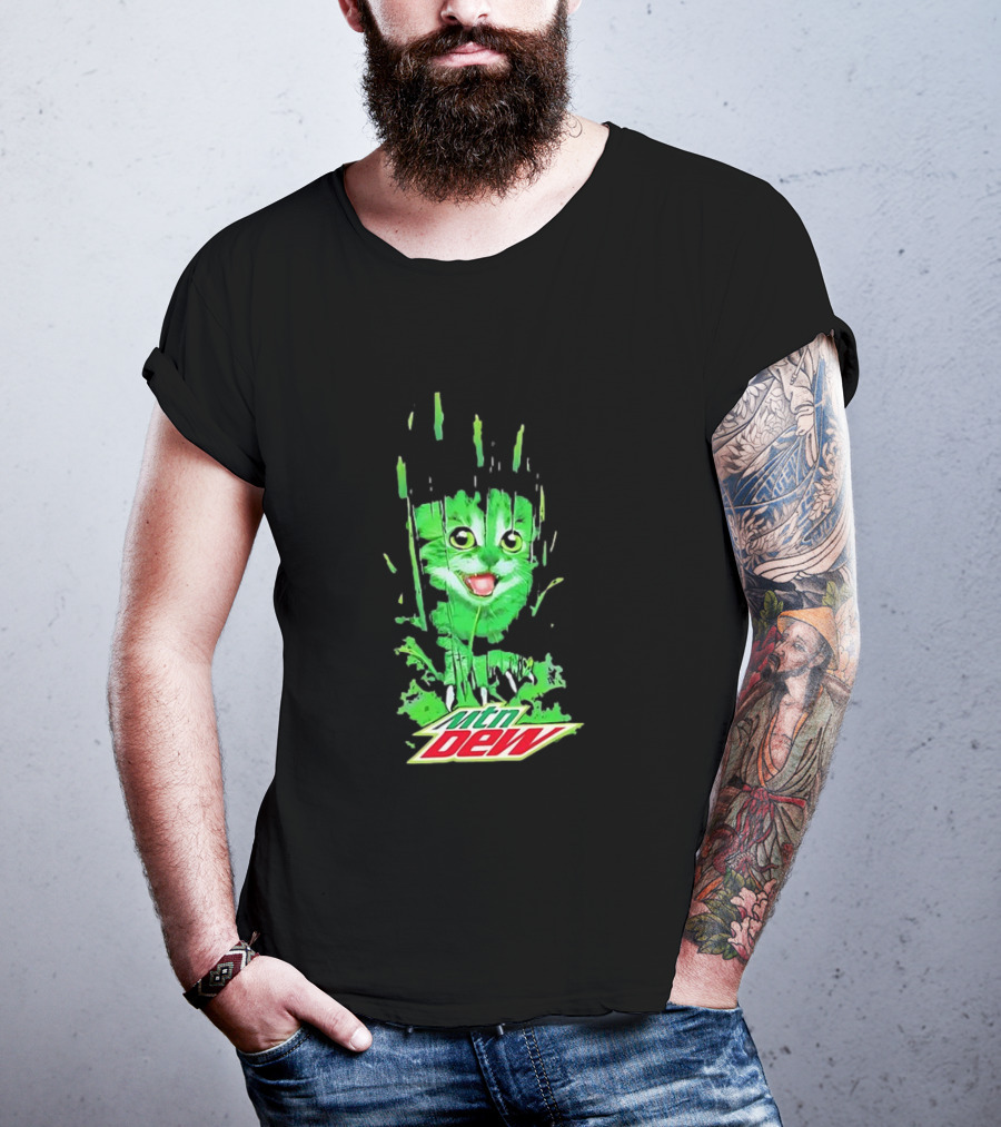 Mtn Dew Green Cat Splash T-Shirt