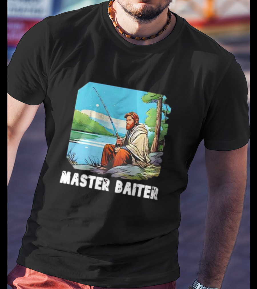Obi-Wan Kenobi Fishing Master Baiter Forest Scene T-Shirt