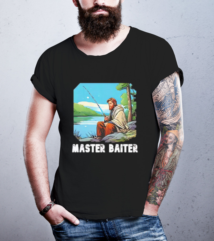 Obi-Wan Kenobi Fishing Master Baiter Forest Scene T-Shirt