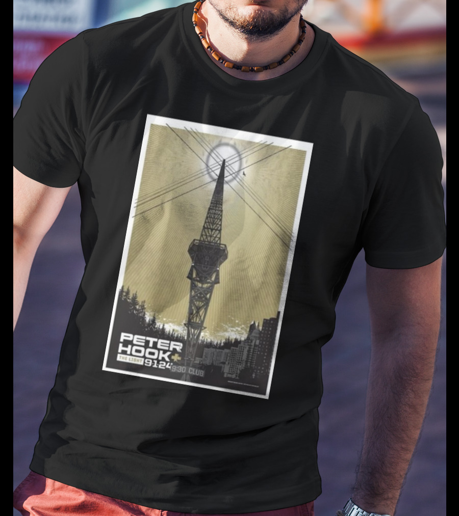 Peter Hook And The Light 9/1/24 9:30 Club Washington DC Tour T-Shirt