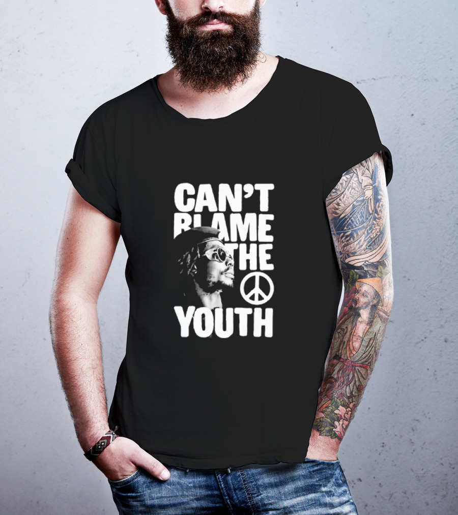 Can't Blame The Youth Peace Symbol Peter Tosh T-Shirt