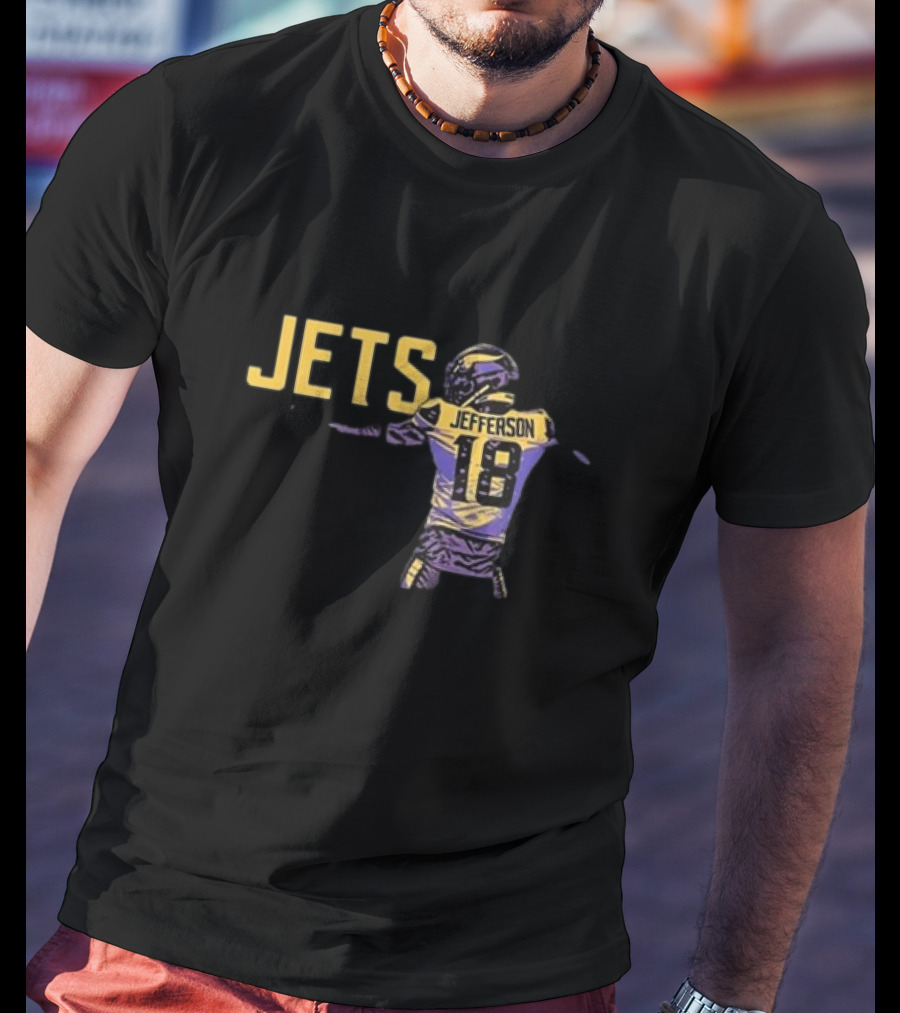 Anthony Edwards Jets Justin Jefferson Football Jersey 18 T-Shirt