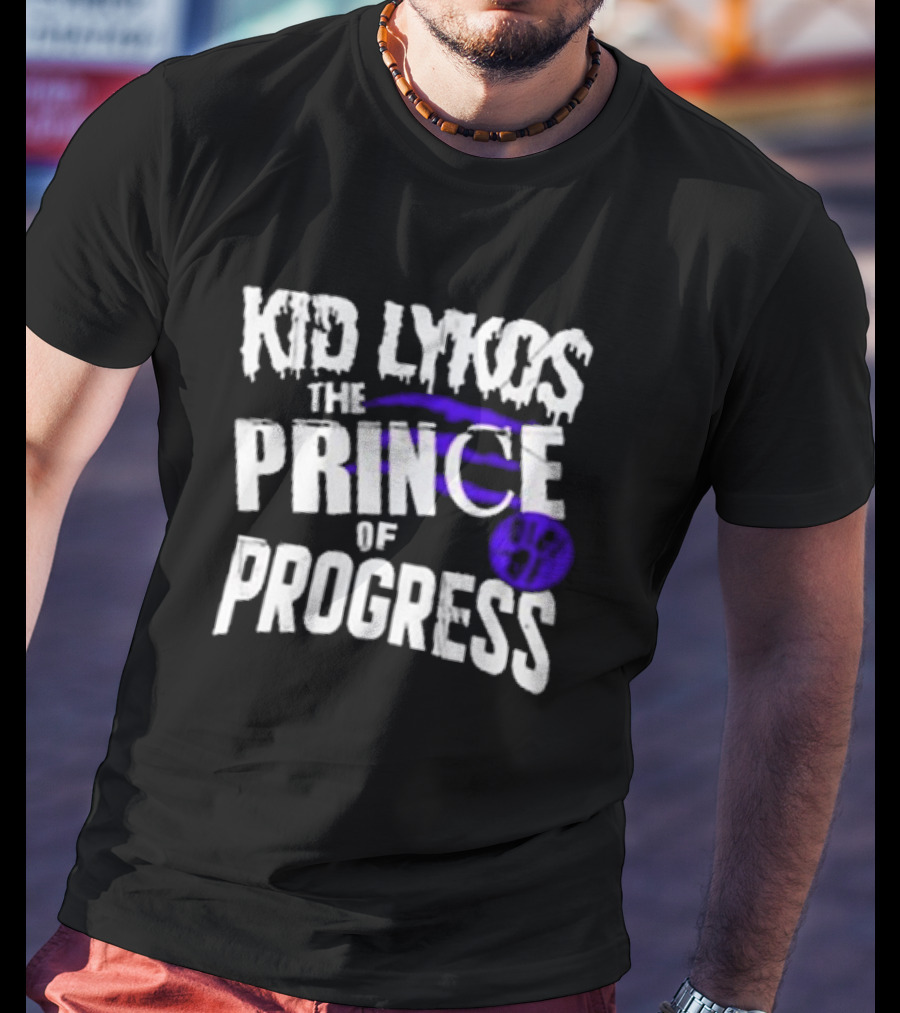Kid Lykos The Prince Of Progress With Paw Prints T-Shirt