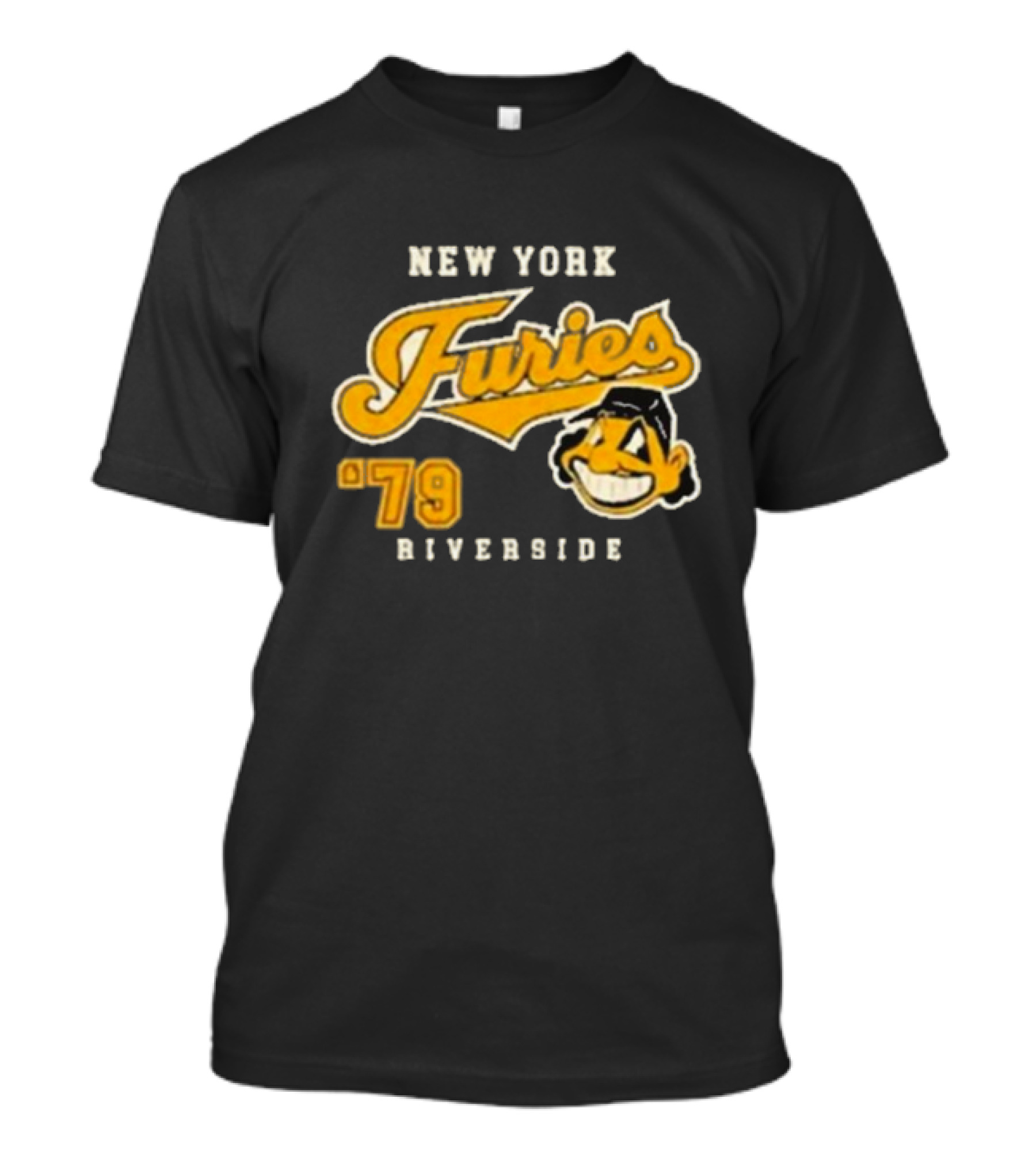 New York Furies Riverside '79 Vintage Sports Logo With Mascot T-Shirt