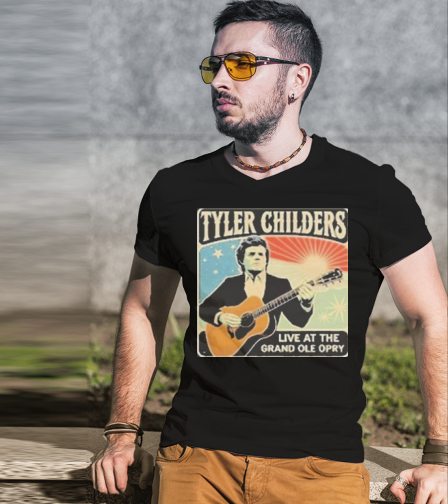Tyler Childers Live Performance With Guitar At The Grand Ole Opry Iconic Event T-Shirt