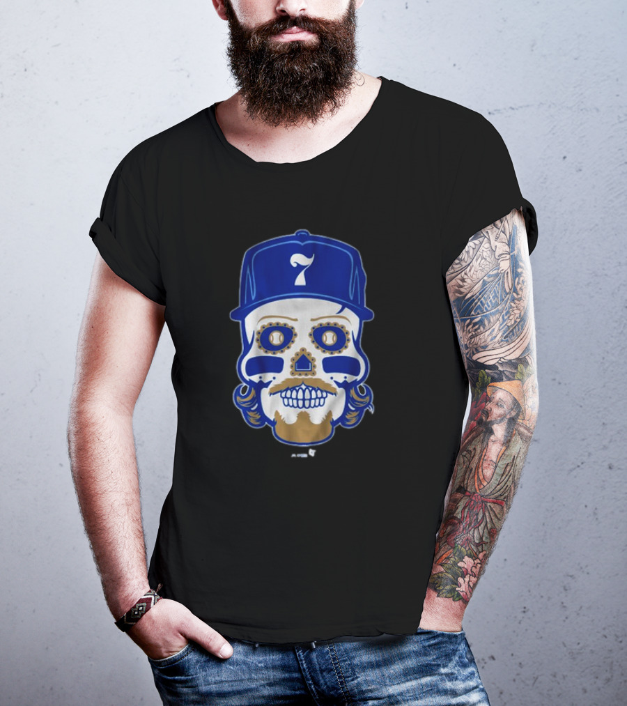 Bobby Witt Jr. Sugar Skull Baseball Cap T-Shirt