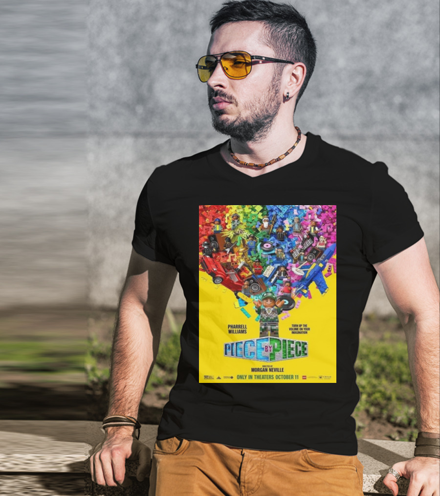 PHARRELL WILLIAMS PIECE BY PIECE TURN UP THE VOLUME OF YOUR IMAGINATION RELEASING IN THEATERS OCTOBER 11 T-Shirt