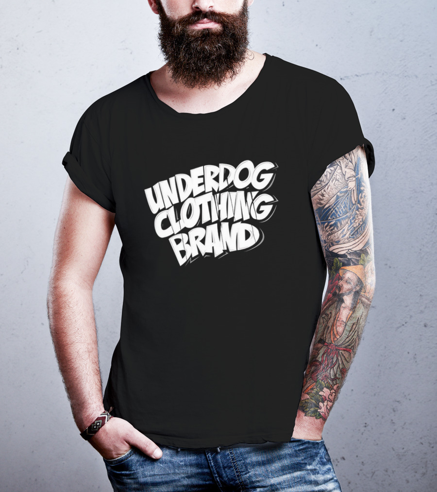 UNDERDOG CLOTHING BRAND Streetwear Bold Lettering T-Shirt