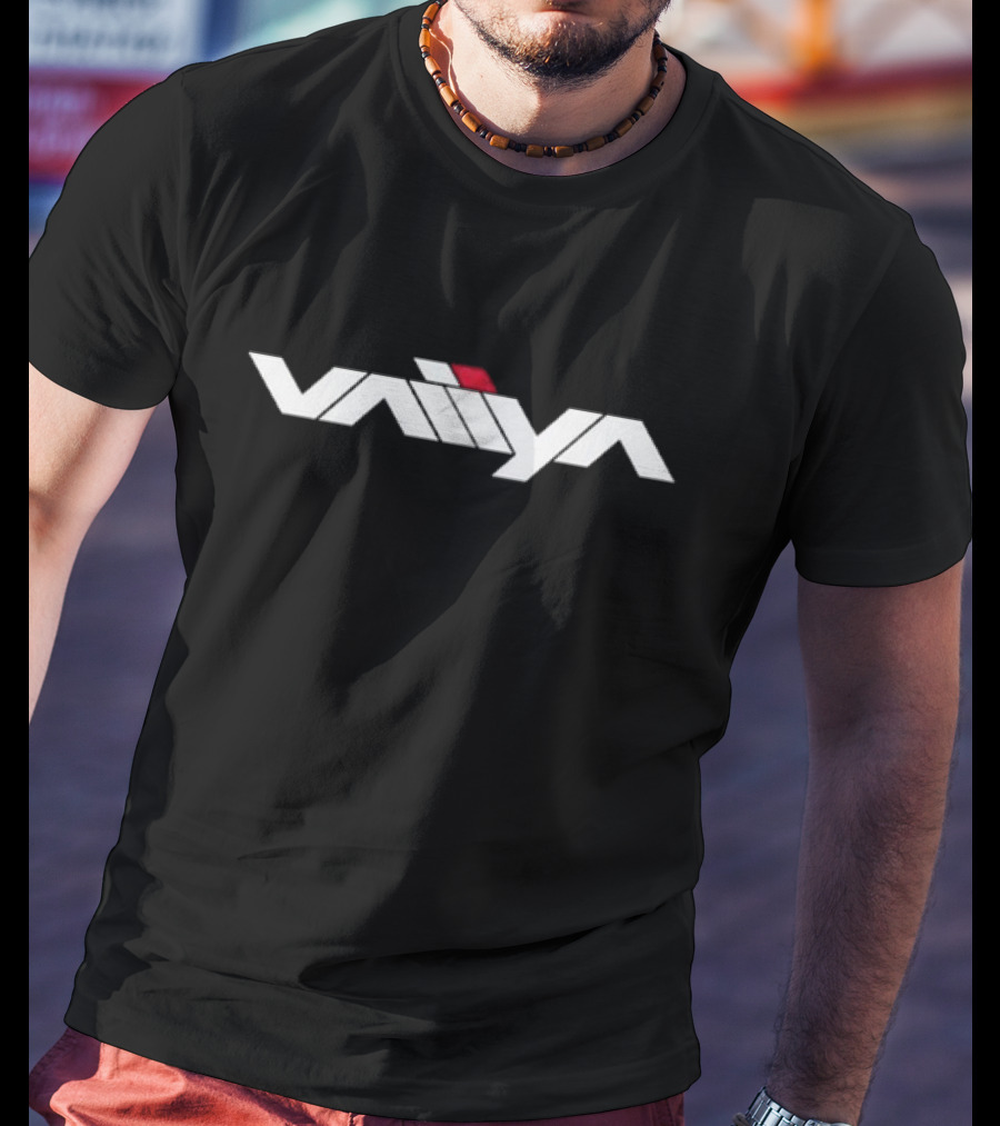 Vaiiya Retro Futuristic Typography T-Shirt