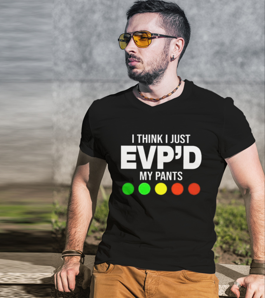 Greg Newkirk I Think I Just EVP’d My Pants Ghost Hunting Humor Paranormal Lights T-Shirt