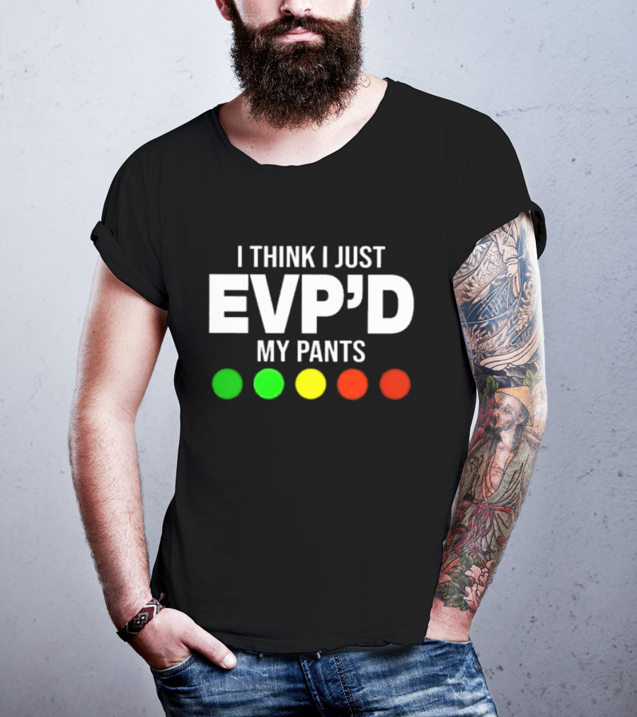 Greg Newkirk I Think I Just EVP’d My Pants Ghost Hunting Humor Paranormal Lights T-Shirt