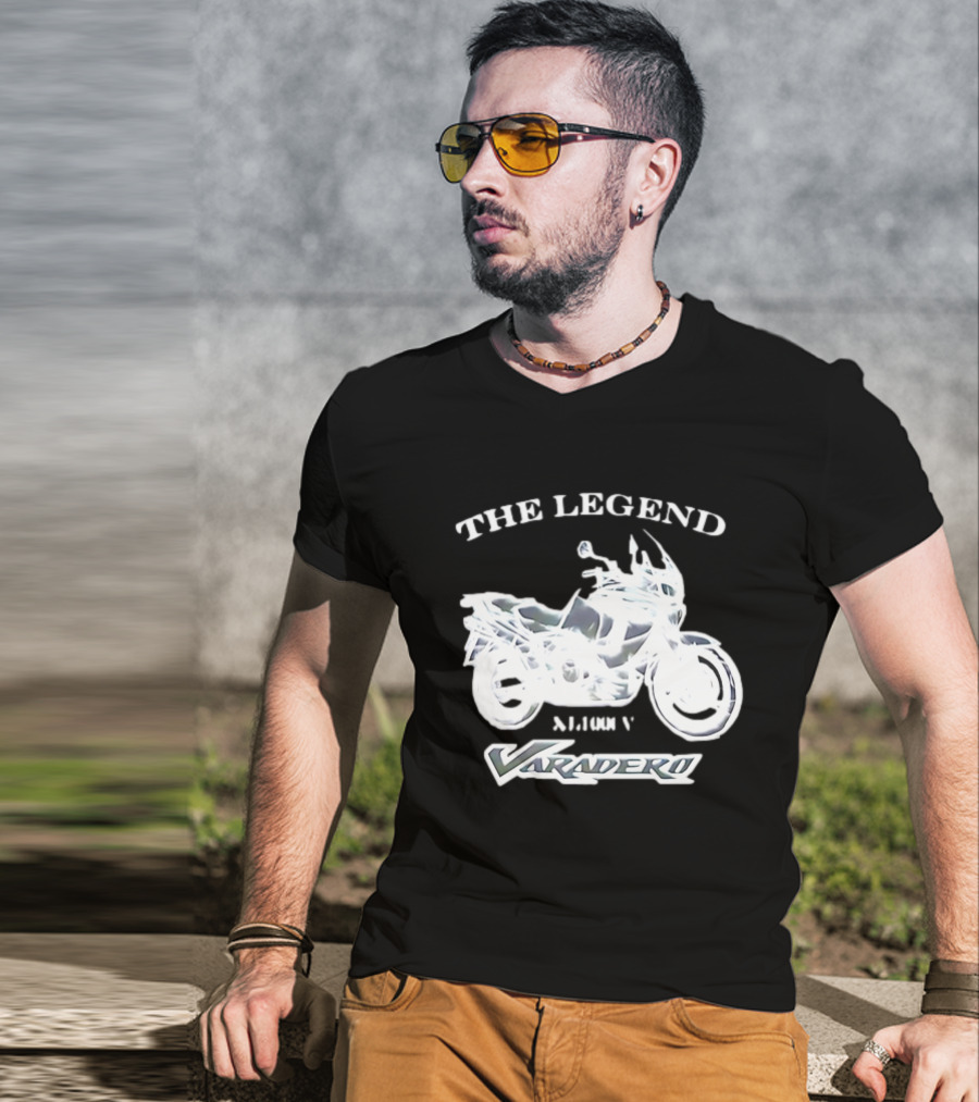 The Legend Varadero XL1000V Motorcycle Icon Text Highlight T-Shirt