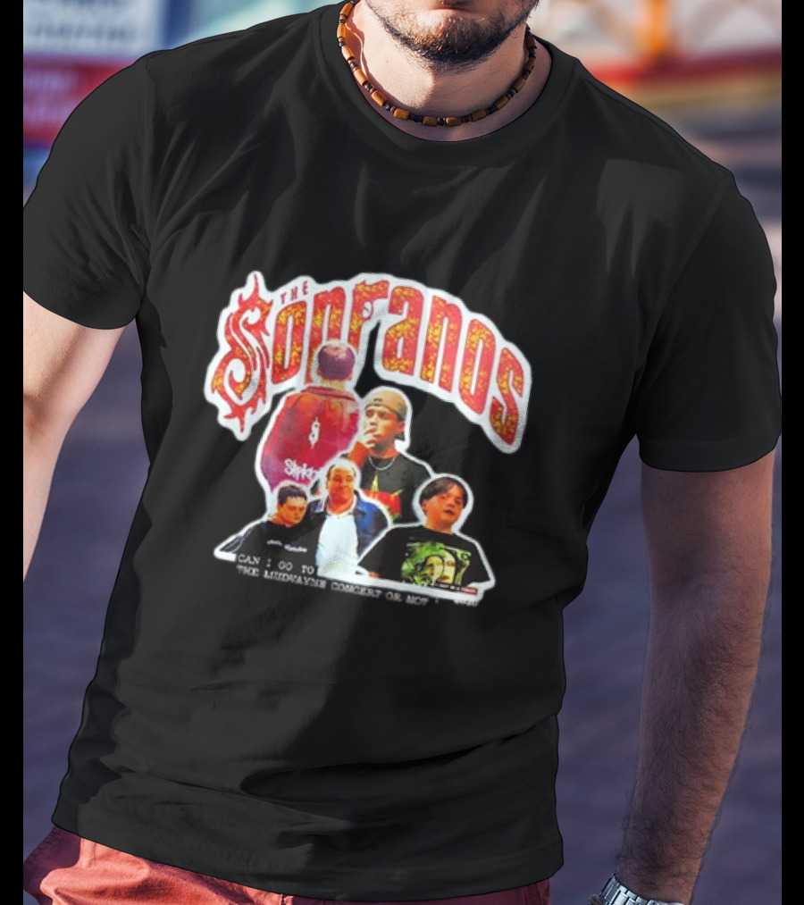 The Sopranos Slipknot Mudvayne Concert Scene Mashup T-Shirt