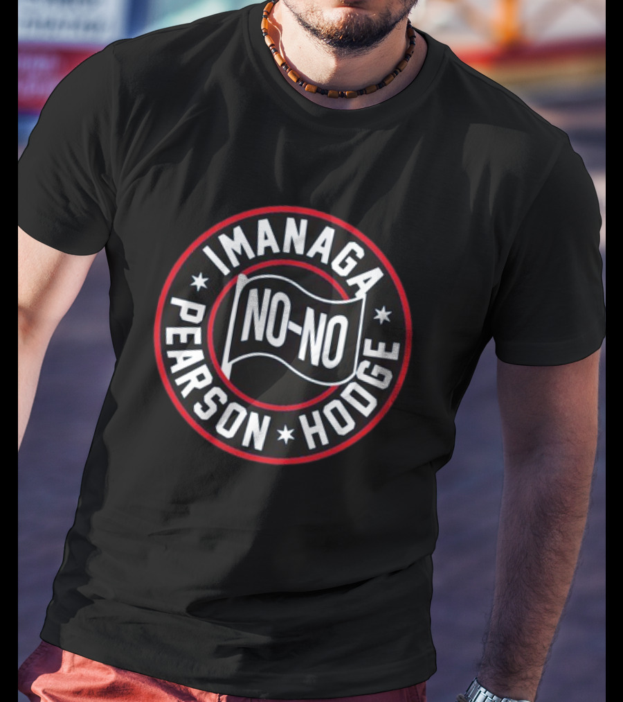 Imanaga Pearson Hodge No-no Chicago Baseball Achievement Badge T-Shirt