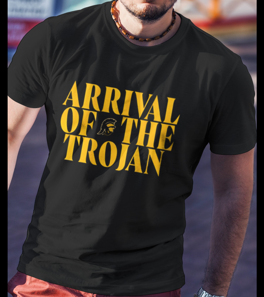 USC Football Arrival Of The Trojan T-Shirt