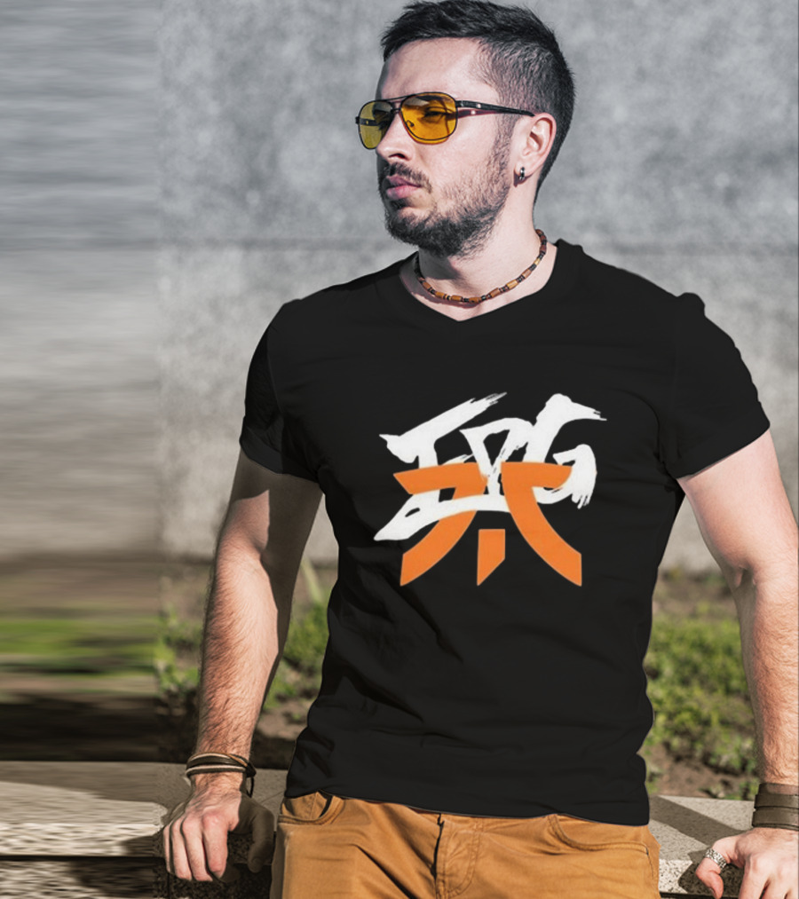 Ash Winder Edg X Fnc Bold Stylized Letters T-Shirt