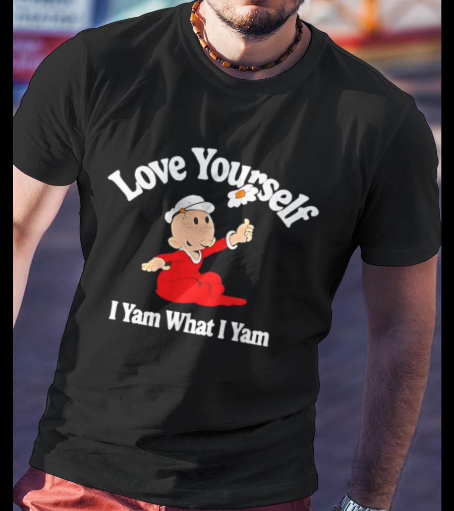 Popeye Love Yourself I Yam What I Yam Thumbs Up T-Shirt