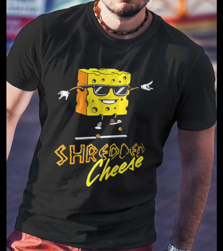 Shredded Cheese Skating Sunglasses Skateboard 2.0 T-Shirt