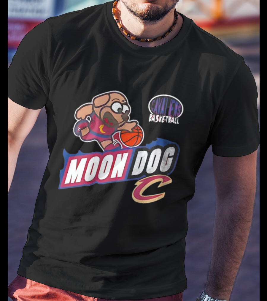 Cavaliers Basketball Moon Dog C T-Shirt