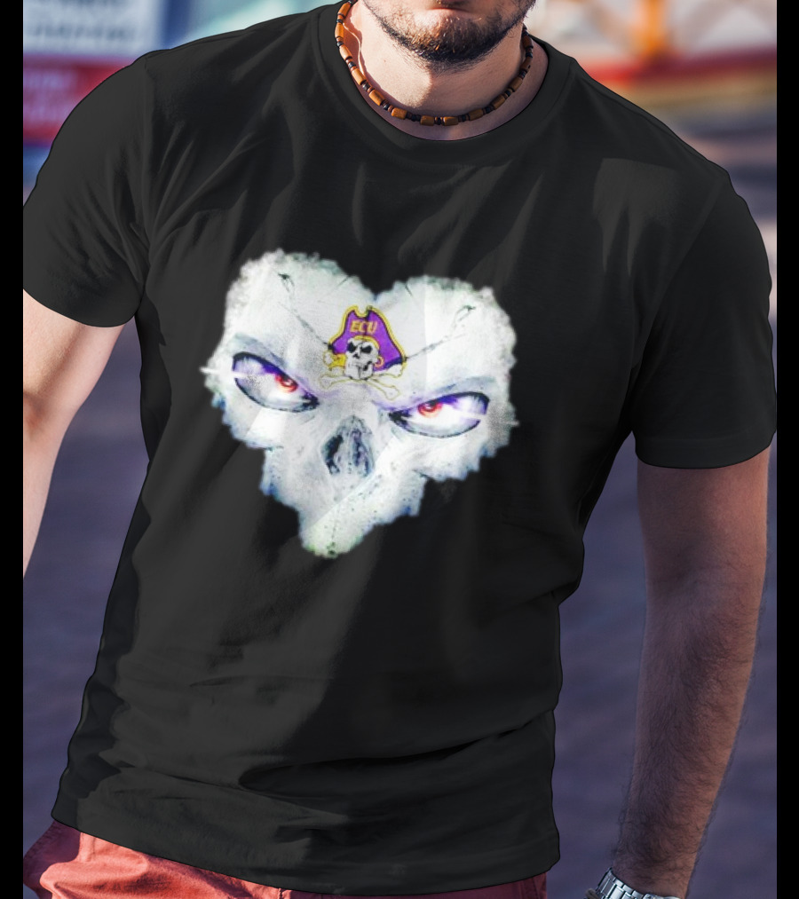 East Carolina Pirates ECU Skull Fantasy T-Shirt