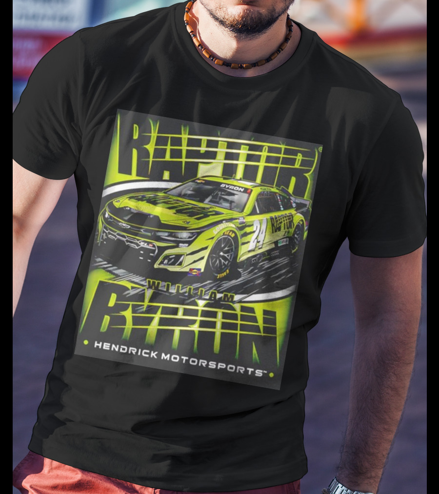 William Byron Raptor Car NASCAR Hendrick Motorsports Collection T-Shirt
