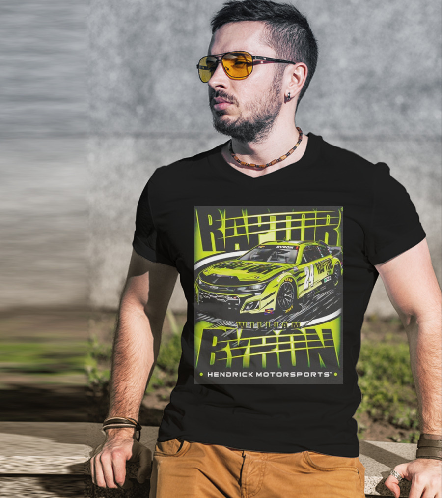 William Byron Raptor Car NASCAR Hendrick Motorsports Collection T-Shirt