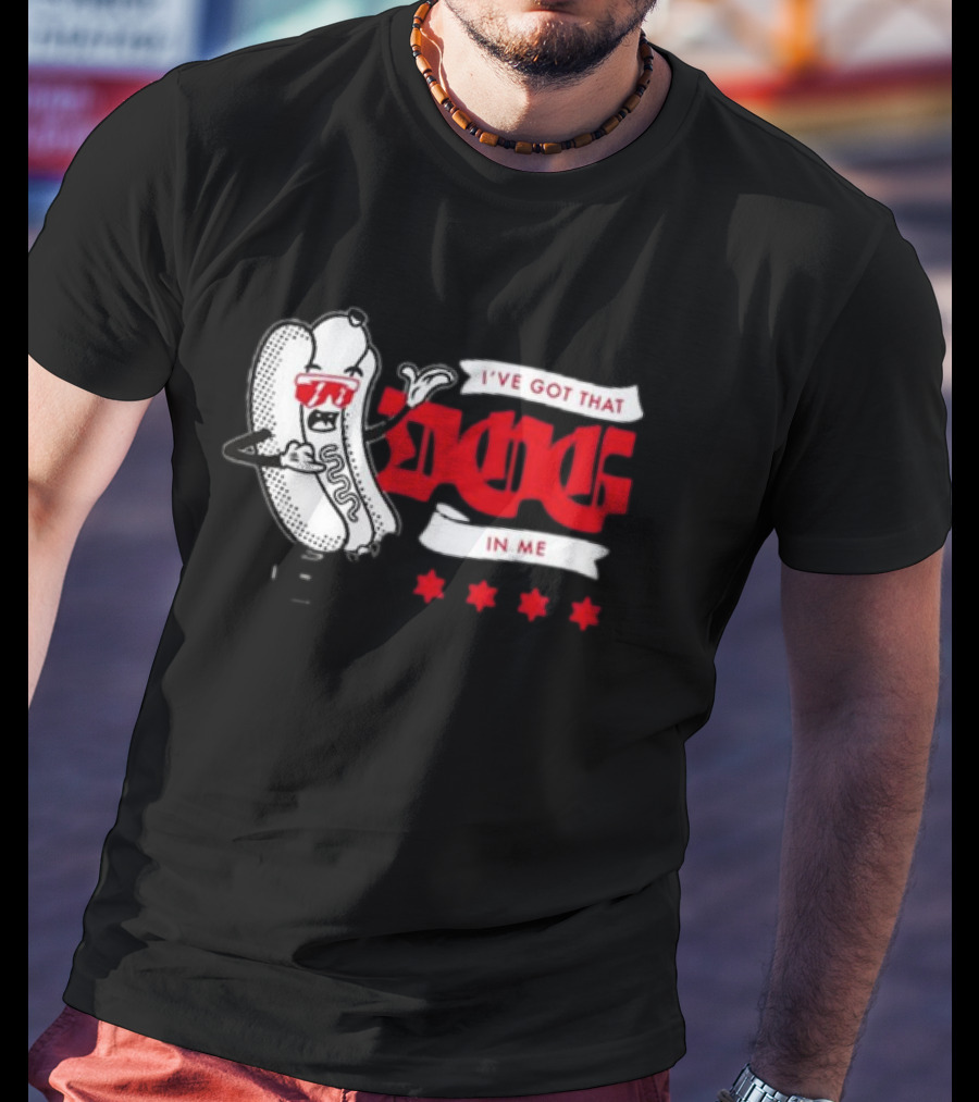 C2E2 I've Got That Dog Hot Dog Character With Stars T-Shirt