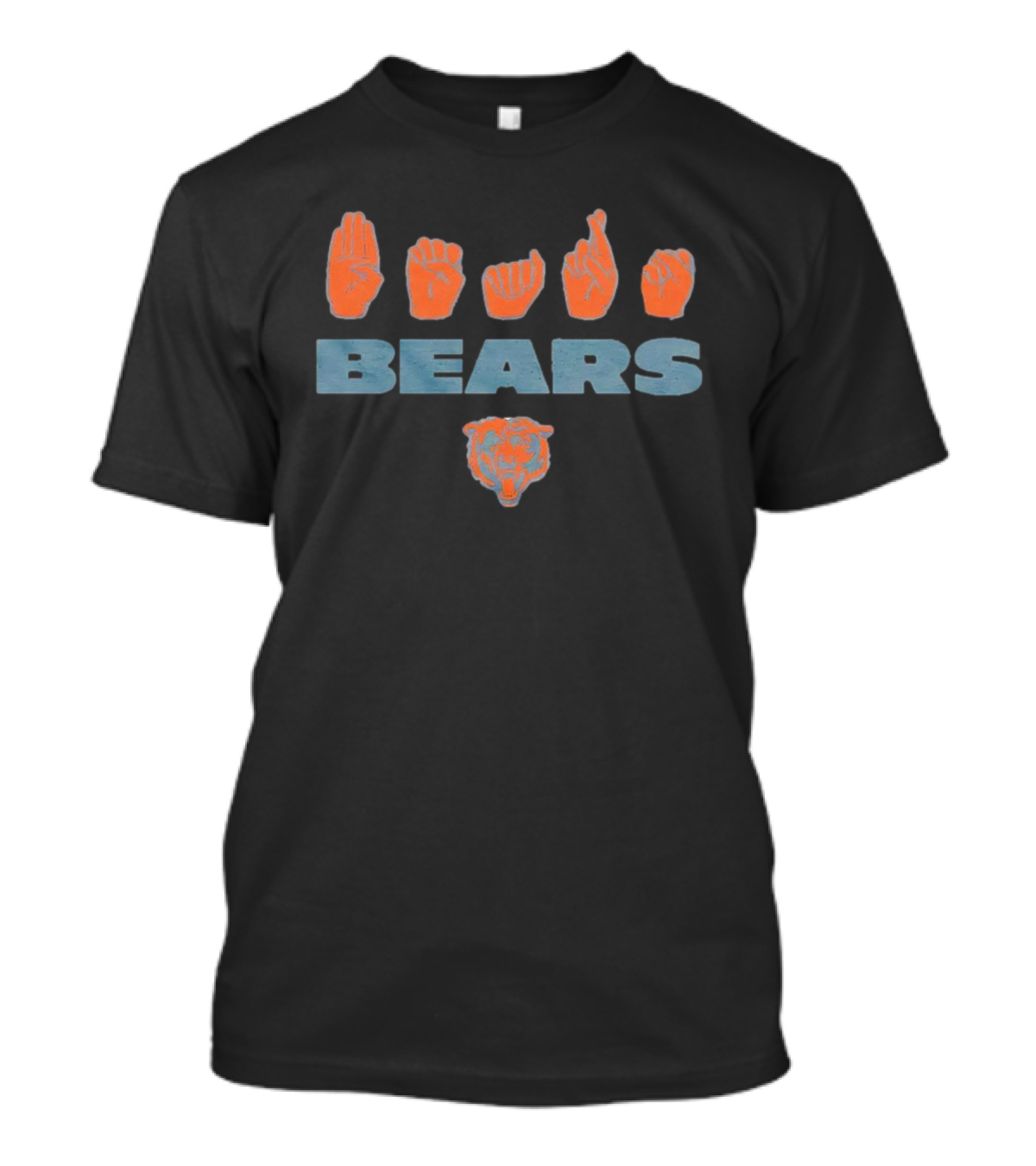 ASL Love Sign Chicago Bears Bears T-Shirt