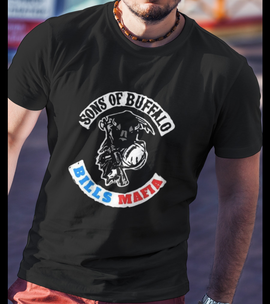 Sons Of Buffalo Bills Mafia Football Fan Crew T-Shirt