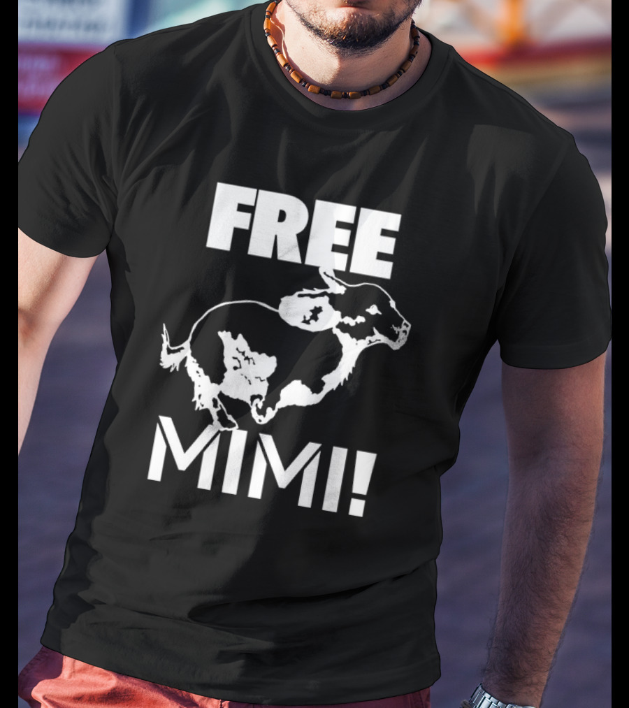 Free Mimi Running Cow T-Shirt