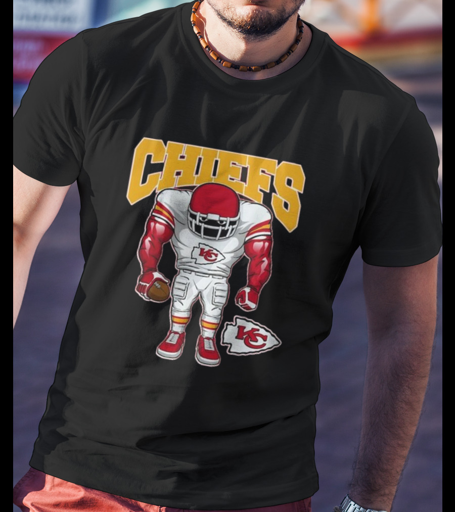 Kansas City Chiefs Brute Squad Football Player T-Shirt