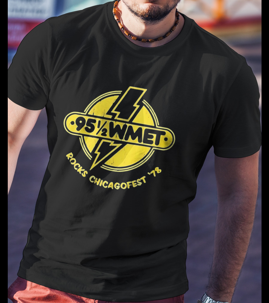 95½ WMET Rocks Chicagofest '78 Vintage Lightning T-Shirt