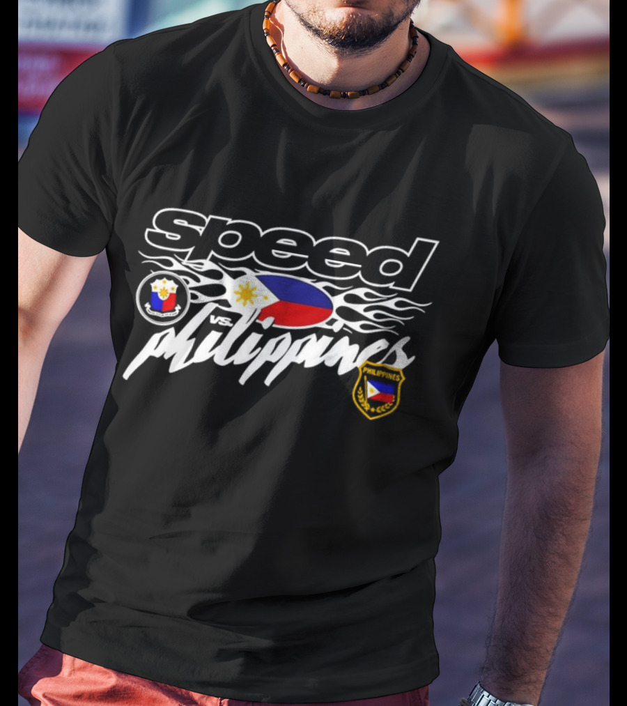Speed Vs. Philippines Flag Emblems T-Shirt